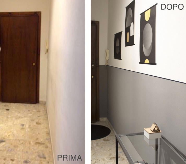 corridoio prima e dopo